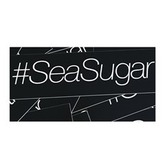 Sea Sugar Line Black Satin Wrap by Mariart