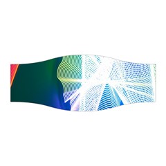 Net Sea Blue Sky Waves Wave Chevron Stretchable Headband by Mariart