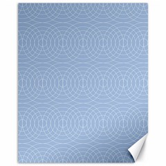 Seamless Lines Concentric Circles Trendy Color Heavenly Light Airy Blue Canvas 11  X 14  