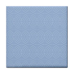 Seamless Lines Concentric Circles Trendy Color Heavenly Light Airy Blue Face Towel by Mariart