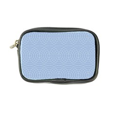 Seamless Lines Concentric Circles Trendy Color Heavenly Light Airy Blue Coin Purse by Mariart