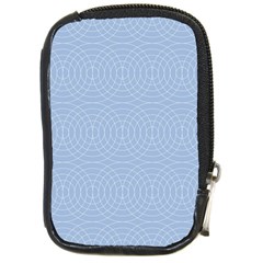 Seamless Lines Concentric Circles Trendy Color Heavenly Light Airy Blue Compact Camera Cases by Mariart