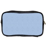 Seamless Lines Concentric Circles Trendy Color Heavenly Light Airy Blue Toiletries Bags Front