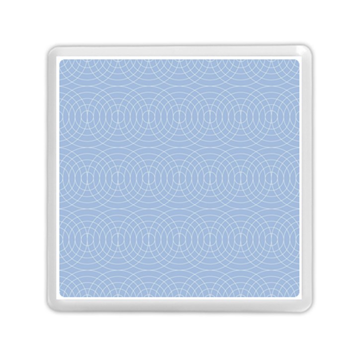 Seamless Lines Concentric Circles Trendy Color Heavenly Light Airy Blue Memory Card Reader (Square) 