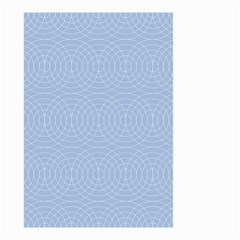 Seamless Lines Concentric Circles Trendy Color Heavenly Light Airy Blue Small Garden Flag (two Sides) by Mariart