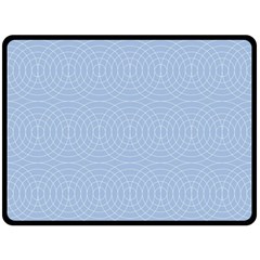 Seamless Lines Concentric Circles Trendy Color Heavenly Light Airy Blue Double Sided Fleece Blanket (large) 