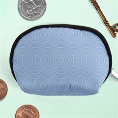 Seamless Lines Concentric Circles Trendy Color Heavenly Light Airy Blue Accessory Pouches (medium)  by Mariart