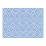 Seamless Lines Concentric Circles Trendy Color Heavenly Light Airy Blue Double Sided Flano Blanket (Mini)  35 x27  Blanket Front