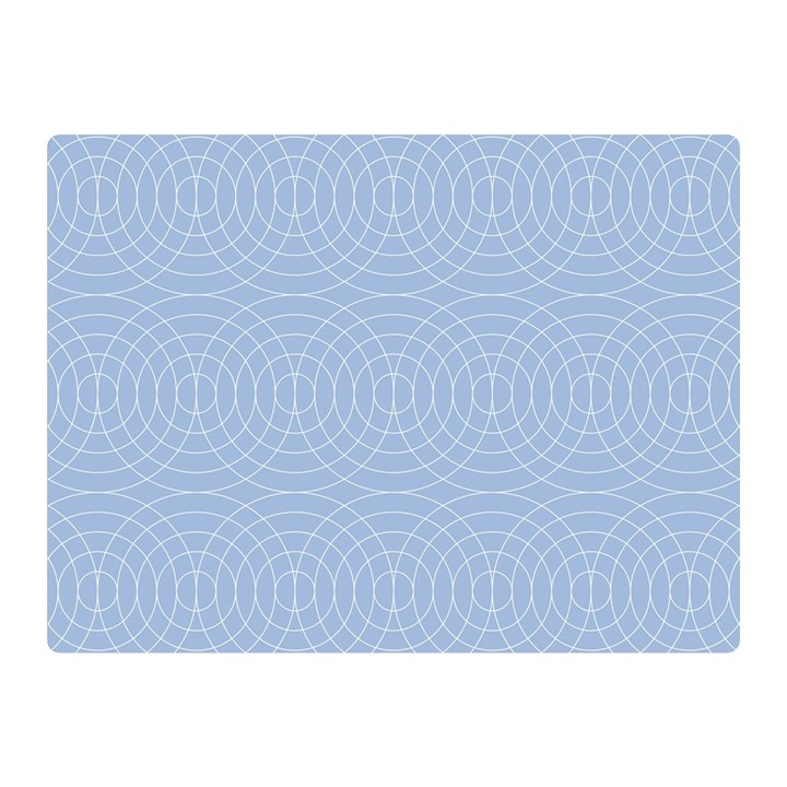 Seamless Lines Concentric Circles Trendy Color Heavenly Light Airy Blue Double Sided Flano Blanket (Mini) 