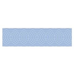 Seamless Lines Concentric Circles Trendy Color Heavenly Light Airy Blue Satin Scarf (oblong) by Mariart