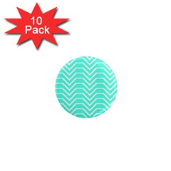 Seamless Pattern Of Curved Lines Create The Effect Of Depth The Optical Illusion Of White Wave 1  Mini Magnet (10 Pack)  by Mariart