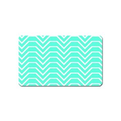 Seamless Pattern Of Curved Lines Create The Effect Of Depth The Optical Illusion Of White Wave Magnet (name Card) by Mariart