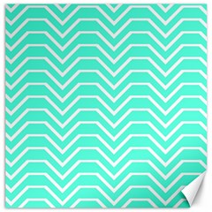 Seamless Pattern Of Curved Lines Create The Effect Of Depth The Optical Illusion Of White Wave Canvas 16  X 16   by Mariart