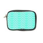 Seamless Pattern Of Curved Lines Create The Effect Of Depth The Optical Illusion Of White Wave Coin Purse Front