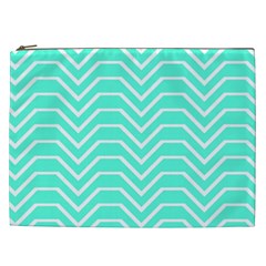 Seamless Pattern Of Curved Lines Create The Effect Of Depth The Optical Illusion Of White Wave Cosmetic Bag (xxl)  by Mariart