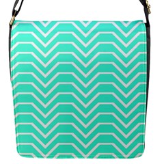 Seamless Pattern Of Curved Lines Create The Effect Of Depth The Optical Illusion Of White Wave Flap Messenger Bag (s) by Mariart