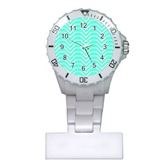 Seamless Pattern Of Curved Lines Create The Effect Of Depth The Optical Illusion Of White Wave Plastic Nurses Watch by Mariart