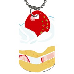 Seeds Strawberry Bread Fruite Red Dog Tag (one Side)