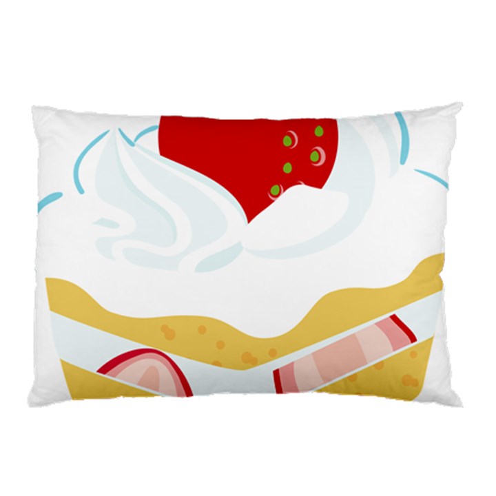 Seeds Strawberry Bread Fruite Red Pillow Case