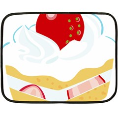 Seeds Strawberry Bread Fruite Red Fleece Blanket (mini)