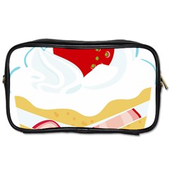 Seeds Strawberry Bread Fruite Red Toiletries Bags 2-side