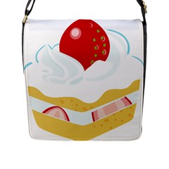 Seeds Strawberry Bread Fruite Red Flap Messenger Bag (l)  by Mariart