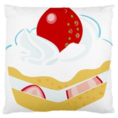 Seeds Strawberry Bread Fruite Red Standard Flano Cushion Case (one Side)