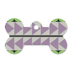 Shapes Patchwork Circle Triangle Dog Tag Bone (two Sides) by Mariart