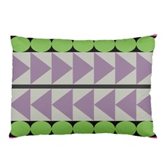 Shapes Patchwork Circle Triangle Pillow Case by Mariart