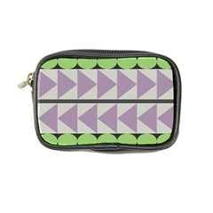 Shapes Patchwork Circle Triangle Coin Purse by Mariart