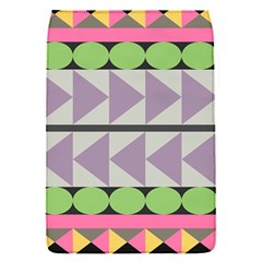 Shapes Patchwork Circle Triangle Flap Covers (s)  by Mariart