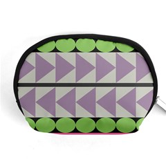 Shapes Patchwork Circle Triangle Accessory Pouches (medium) 