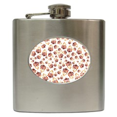 Pine Cones Pattern Hip Flask (6 Oz) by Mariart