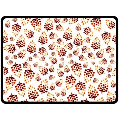 Pine Cones Pattern Double Sided Fleece Blanket (large) 