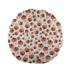 Pine Cones Pattern Standard 15  Premium Flano Round Cushions by Mariart