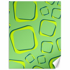 Shapes Green Lime Abstract Wallpaper Canvas 12  X 16   by Mariart