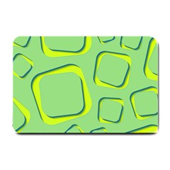 Shapes Green Lime Abstract Wallpaper Small Doormat 