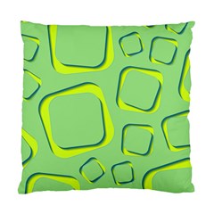 Shapes Green Lime Abstract Wallpaper Standard Cushion Case (two Sides)