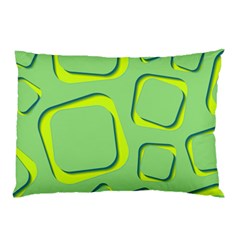 Shapes Green Lime Abstract Wallpaper Pillow Case by Mariart