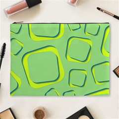 Shapes Green Lime Abstract Wallpaper Cosmetic Bag (xl) by Mariart