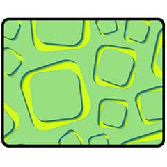 Shapes Green Lime Abstract Wallpaper Fleece Blanket (medium)  by Mariart