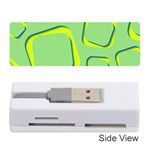 Shapes Green Lime Abstract Wallpaper Memory Card Reader (Stick)  Front