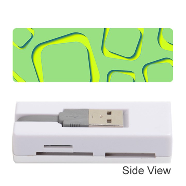 Shapes Green Lime Abstract Wallpaper Memory Card Reader (Stick) 