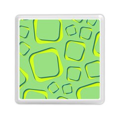 Shapes Green Lime Abstract Wallpaper Memory Card Reader (square)  by Mariart