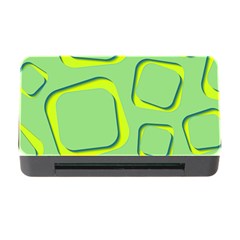 Shapes Green Lime Abstract Wallpaper Memory Card Reader With Cf by Mariart