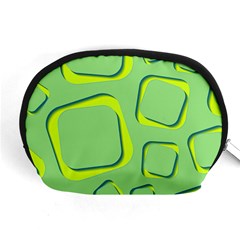 Shapes Green Lime Abstract Wallpaper Accessory Pouches (medium) 