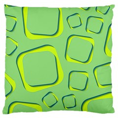 Shapes Green Lime Abstract Wallpaper Standard Flano Cushion Case (one Side) by Mariart