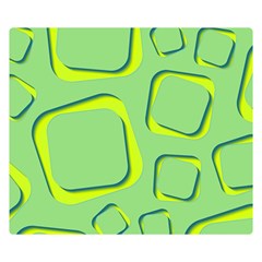 Shapes Green Lime Abstract Wallpaper Double Sided Flano Blanket (small) 