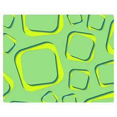 Shapes Green Lime Abstract Wallpaper Double Sided Flano Blanket (medium)  by Mariart