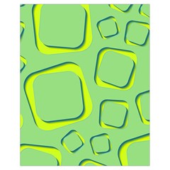 Shapes Green Lime Abstract Wallpaper Drawstring Bag (small) by Mariart